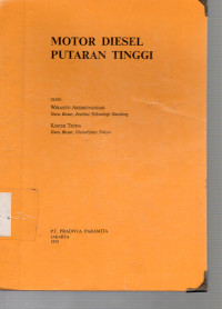 Motor Diesel Putaran Tinggi