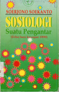 Sosiologi Suatu Pengantar