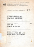 Supplement No. 1 to the 15th Edition of the List of Coast Stations