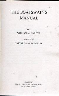 THE BOATSWAIN'S MANUAL