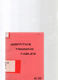 Griffith's Trimming Tables