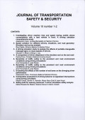 JOURNAL OF TRANSPORTATION SAFETY & SECURITY VOLUME 10 NUMBER 1-2