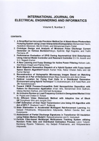 Image of INTERNATIONAL JOURNAL ON ELECTRICAL ENGINNERING AND INFORMATICS VOLUME 8 NUMBER 3
