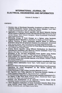 Image of INTERNATIONAL JOURNAL ON ELECTRICAL ENGINNERING AND INFORMATICS VOLUME 8 NUMBER 1