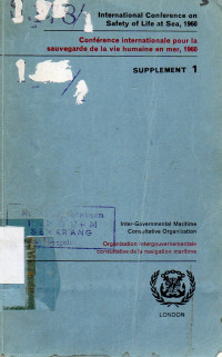 International Conference on Safety of Life at Sea, 1960 Supplement 1