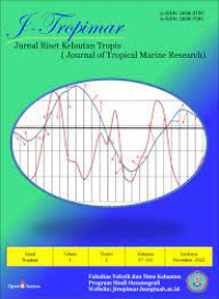 I-Tropimar :Jurnal Riset Kelautan Tropis (Journal of Tropical Marine Research) Vol. 5, No. 1, April 2023, 1-61 halaman