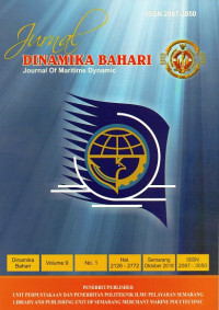 Image of Jurnal DINAMIKA BAHARI :Journal of Maritime Dynamic